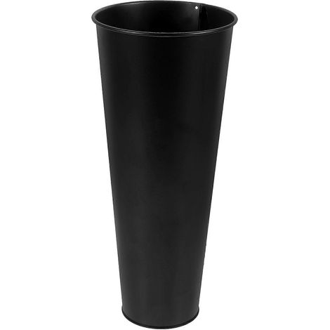 Seau de rangement cylindrique vertical en fer forgé pour parapluie, adapté au rangement sur un porche ou à l'intérieur de la maison, 1 exemplaire. (1/5)