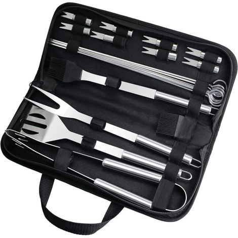 Accessoires de barbecue pour tous les passionnés, en acier inoxydable garantissant durabilité et brillance, ustensiles faciles à utiliser - AquaForge (1/5)