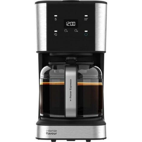 Cecotec Cafetera de Goteo Coffee 66 Drop & Touch, Potencia 950 W, 1.5 L, 12 Tazas, Panel táctil, Jarra de cristal, Temporizador 24h, 6 interruptores, Filtro de malla reutilizable