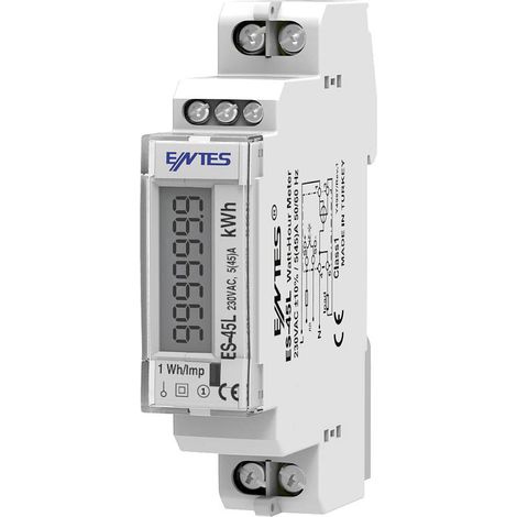 ENTES ES-45L ES-45LS Contatore corrente alternata digitale 45 A Approvazione MID: Sì 1 pz.