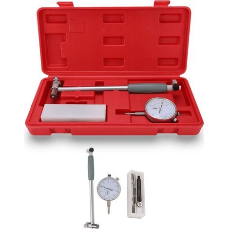 Ej.Life Jauge D'aléSage, Indicateur de DiamèTre de 50 à 160 Mm, Outils Industriels Jauge D'aléSage à Cadran Kit D'outils de Cylindre de Moteur de Mesure, PréCision de Niveau 0,01 Kit D'outils de Cylin (1/5)