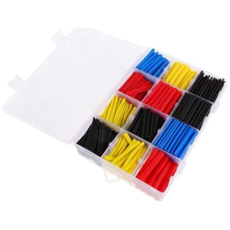Pair 750 Stück elektrische Schrumpfschläuche, 5 Farben und 12 Größen, hochwertige Isolierung mit einem Schrumpfverhältnis von 2:1 –