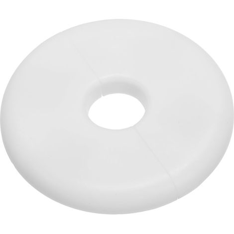 Plaque d'Écussons Auto-Adhésive Ronde en ABS 0.65"/16.5mm Blanc (1/5)