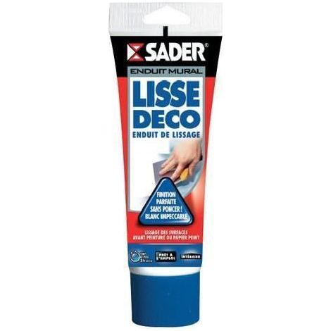 Enduit de lissage Sader blanc prêt à l'emploi pour murs et plafonds  Conditionnement: 330GR