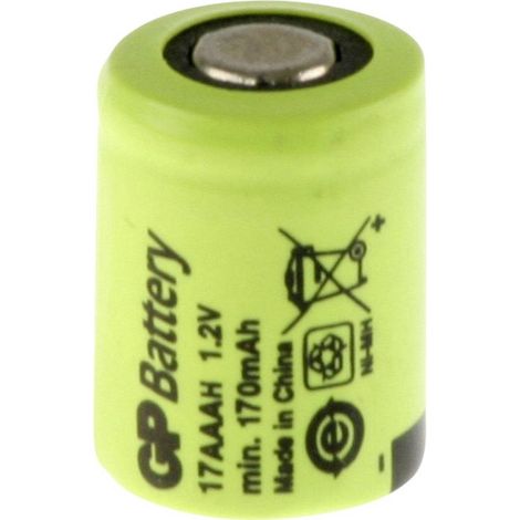 GP GP17AAAH Pile rechargeable spéciale 1/3 LR3 (AAA) flat-top NiMH 1.2 V 170 mAh 1 pc(s) W944891 (1/3)
