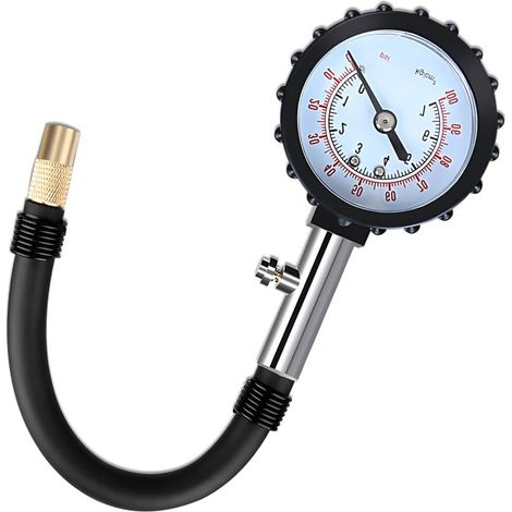 Manomètre numérique de précision pour pneus automobiles, jauge de contrôle de pression haute exactitude, outil de mesure de gonflage compatible voiture. (1/3)