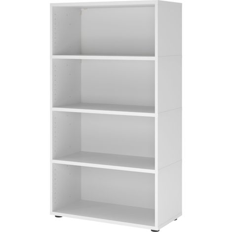 bümö flexi Aktenregal - 4 Ordnerhöhen   Weiß