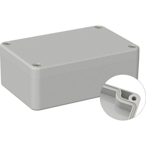 TRU COMPONENTS BOX4U TC-9065596 CUSTODIA UNIVERSALE 98 X 64 X 36.4 ABS GRIGIO CHIARO (RAL 7035) 1PZ (1/2)