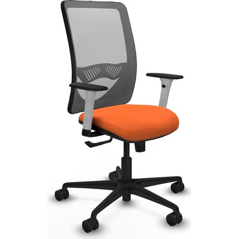 Silla de oficina piqueras y crespo Zulema blanco respaldo ajustable (1/2)