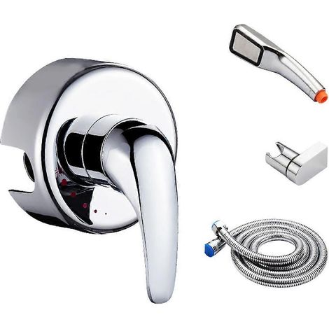 Robinet mélangeur mural pour eau chaude et froide, mitigeur de douche pour installation encastrée. (1/5)