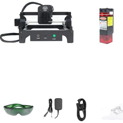 Graveur Laser, Personnalisation Créative, Design Convivial, Mini graveur laser, 2.5W, Prise EU (1/2)