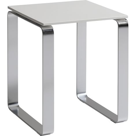 GEDY Prima classe sgabello da bagno con seduta bianca e gambe cromate codice prod: 000060730200000 (1/2)