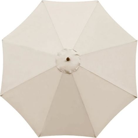 Toile de parasol, toile de rechange 3 m + 8 bras pour parasol de jardin, parasol d'extérieur commercial - Parfaite[CC]