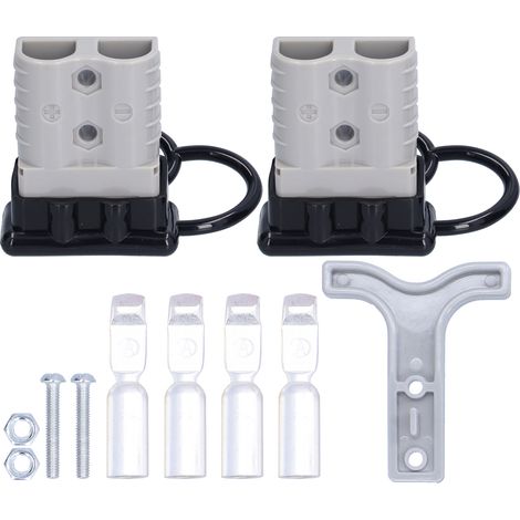 Connecteur d'alimentation 120A 600V, Durable, léger, robuste, connexion rapide, connecteur de batterie gris (1/5)
