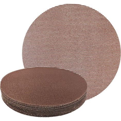 Pack of 25 225mm Mesh Sanding Discs, Grit 60/80/120/180/240, Anti-clogging, For Giraffe Sanders, Wall Sanders, and Telescopic Plaster Sanders (1/4)