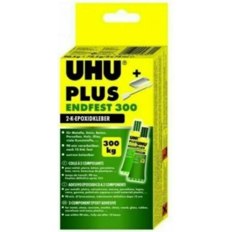 Uhu Plus Endfest 300 colla bicomponente A + B 163 g tenuta 300 kg/cmq Universale
