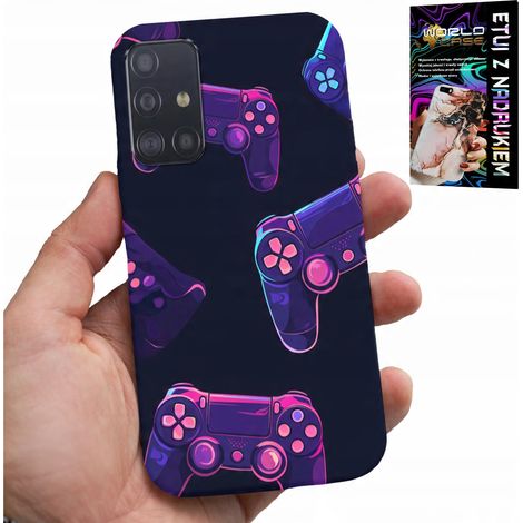 Coque pour Samsung Galaxy A71 - Coque pour gamers, motifs gaming + verre trempé (1/5)