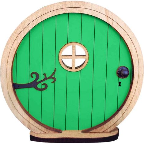 Porte Miniature - En Bois - Pour Décoration D'Arbre Extérieur - Jardin Miniature - Ornements De Noël - 1 Pièce (1/3)
