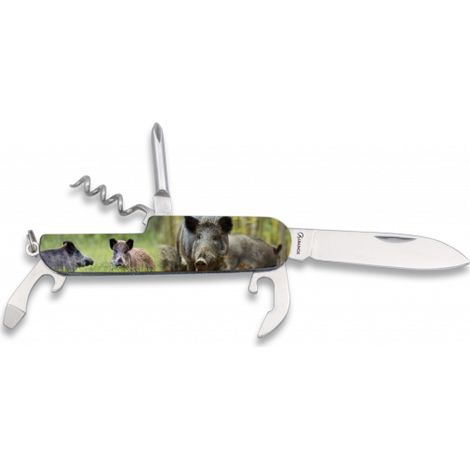 Coltello a 6 punte 3d Cinghiale
