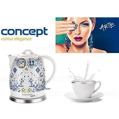 Concept-Solution RK-0020 Hervidor eléctrico blanco 1,5L