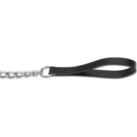 Ancol Extra Heavy Chain Lead Th Handle Black 30 - 31731