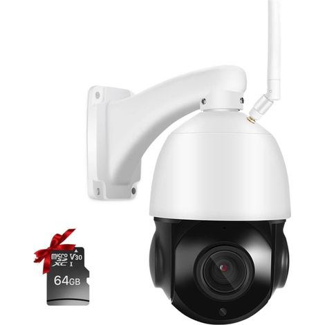 Caméra de sécurité à Domicile 30X Zoom Optique 5MP PTZ IP Caméra Extérieure AI Humain Détecter Audio Bidirectionnel sans Fil Surveillance 100M IR Vision Nocturne WiFi Caméra (1/5)