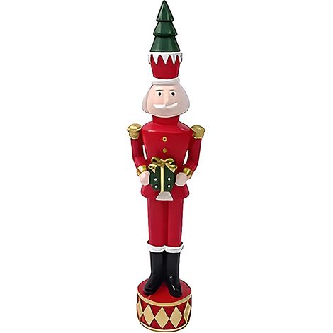 Soldatino soldato Schiaccianoce Natalizio alto cm33 decorazioni natalizie albero di natale addobbi casa idea regalo