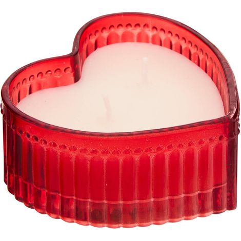 Bougie parfumée 95g Love forme coeur parfum floral - Atmosphera créateur d'intérieur (1/4)
