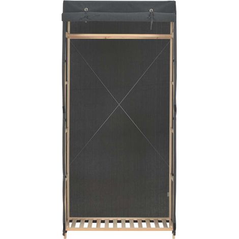 Maison Exclusive - Kleiderschrank Grau 79 x 40 x 170 cm Stoff (1/5)