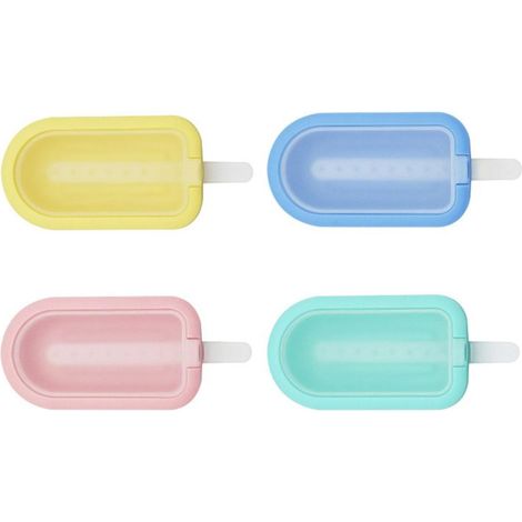 Moldes de silicona para polos de grado alimenticio - 12,2 x 5,4 cm - Aptos para lavavajillas - Fácil desmoldar - Ideales para niños y padres creativos (1/5)