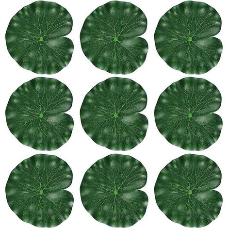 Feuilles artificielles décoratives pour bassin, plantes artificielles pour étang à poissons, feuilles de lotus, faux nénuphars, étangs