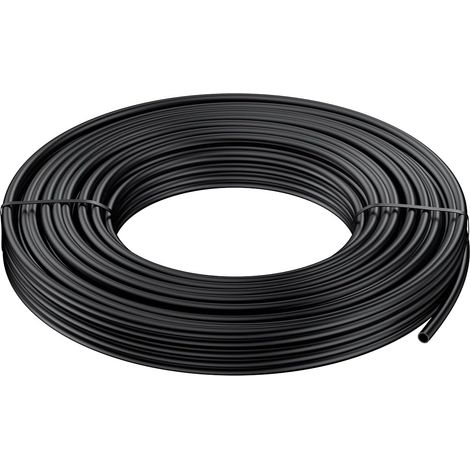 15 m Tubing d'irrigation goutte à goutte, 4-6 mm Tuyau de distribution pour système d'irrigation, Ligne en PE Micro noir, Rouleau pour arrosage de jardin, Pièce d'irrigation (1/5)