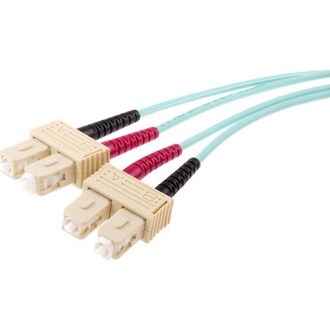 Câble fibre optique RS PRO 3m Avec connecteur / SC, OM4 Multi-mode ( Prix pour 1 )