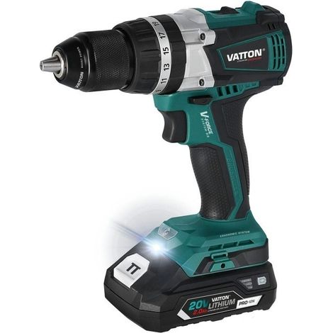 TALADRO PERCUTOR BRUSHLESS VATTON 20V 1 BATERÃA 2.0Ah (1/5)