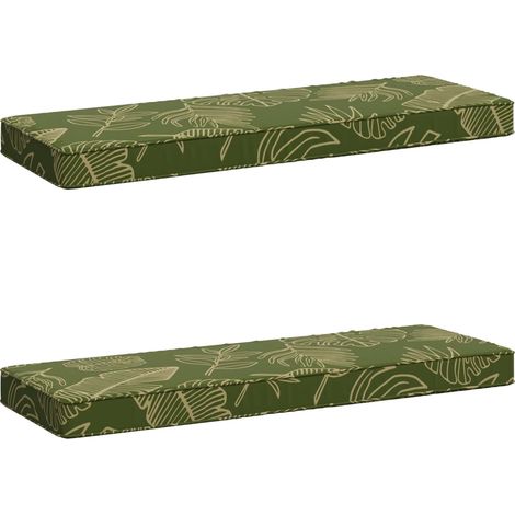 Cuscini per Panchina a 2 Pezzi VUGHT 2 pcs 100% Poliestere vidaXL
