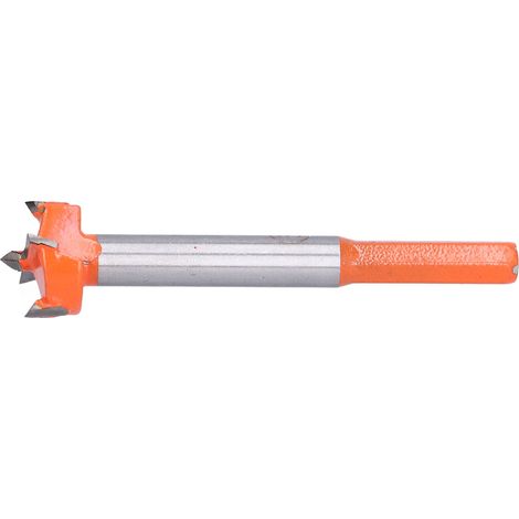 Foret Forstner carbure fraise alesage perçage meuble bois 19mm hex jaune argent 1pc (1/5)