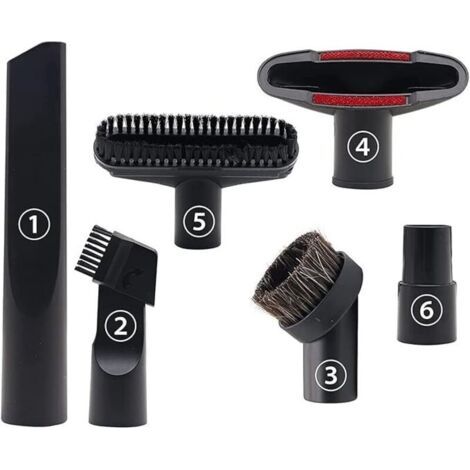 Set di 6 accessori per aspirapolvere da 32 mm e 35 mm compatibili con Karcher, Rowenta, Hoover, Xoiture, Bosch e Miele. (1/5)