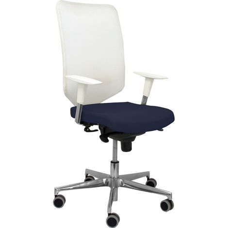 Silla Ossa blanca bali azul marino