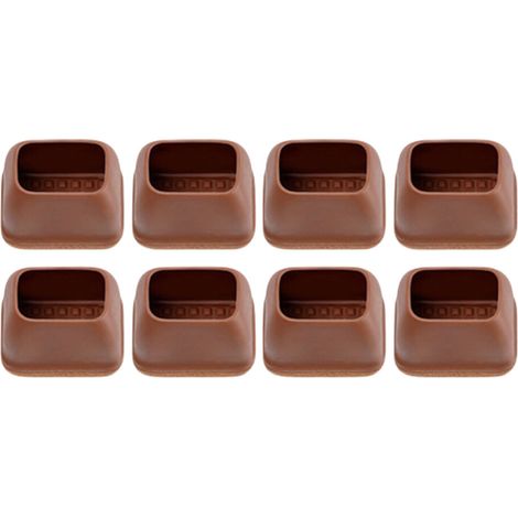 Couvre-pieds de chaise robustes, 8 pièces, coussinets de-brun (1/4)