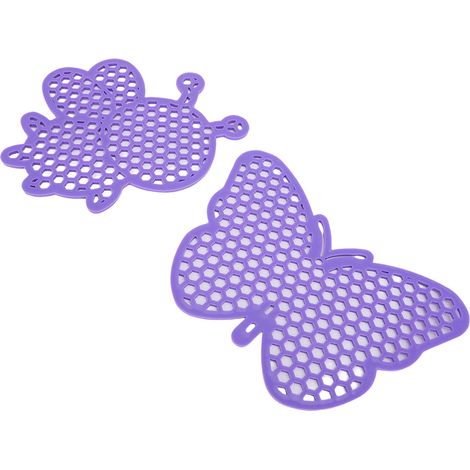 2 Pièces Îlot Flottant pour Abeilles Zone Atterrissage Sûre Abreuvoir Décoratif Violet Jardin Extérieur Bassin (1/5)
