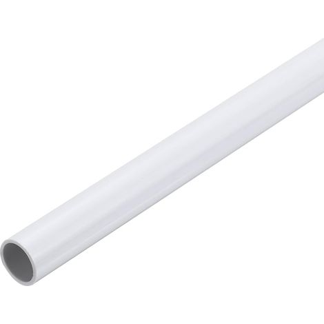 Tube PVC Rigide Rond 10mm ID 12mm OD 30 cm de Long pour Tuyau d'Eau, Aquarium, Réservoir à Poissons, Serre de Jardin, Blanc (1/5)