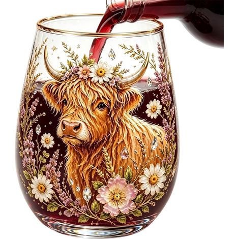 Verres À Vin En Forme De Vache Rustique, Drôle, Mignon, Transportable Verre À Vin, Gobelet, Tasse Pour la Maison, Bureau, le Dortoir, le Camping, Eau, Café, Thé, Lait, Jus, les Boissons Chaudes (1/5)
