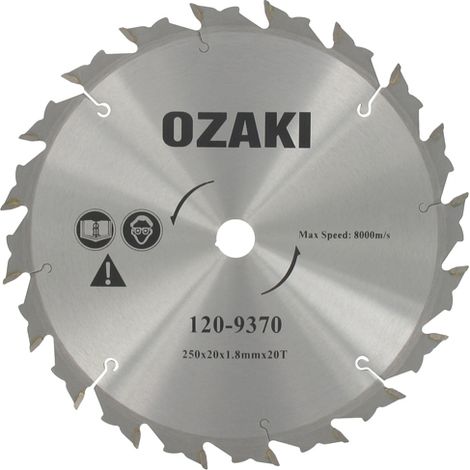 DISCO 20 PUNTAS WIDIA PARA DESBROZADORA 250 x 20 x 1,8MM ANTIRREBOTE CURVO