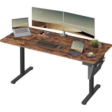 Bureau Électrique Assis-Debout Réglable, 160 x 70 x (72-120) cm (1/5)