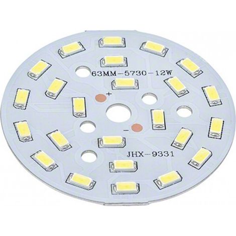 Modul 12W 864Lm 3000ºK 24 LED s Ø65Mm 50.000H [CH-LeiterplatteA12W-WW]