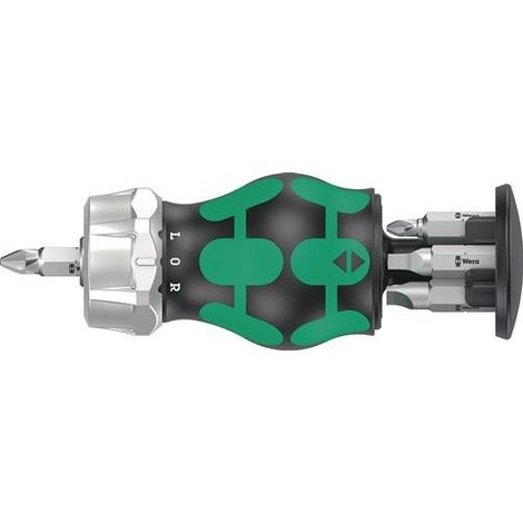 Wera Magazinbithalter KK Stubby Magazin RA 4 6-teilig Schlitz/PH/4-kant