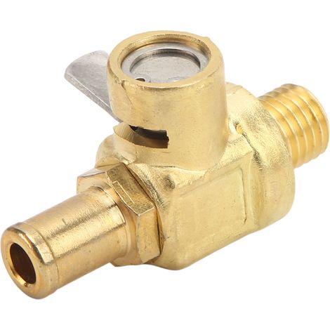 Valve de vidange d'huile F109 en métal, filetage 1,5, robinet de vidange rapide d'huile moteur avec embout de tuyau droit pour voitures, camionnettes, fourgonnettes et moteurs commerciaux (1/5)