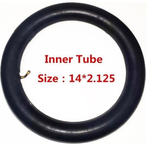 Pneu vélo,Chambre à air 14x2.125 avec une tige de Valve d' angle plié convient à de nombreux scooters électriques - Type Inner Tube (1/3)