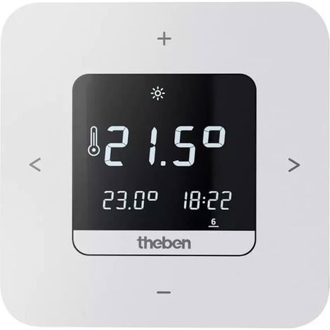 Theben RAMSES 811 top3 Termostato ambiente digitale con orologio Programma settimanale, batteria, app, display, 8119200