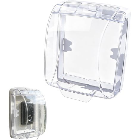 Couvercle à Rabat Transparent pour Sonnette de Porte,Protection Contre la Pluie Boîtiers faciles à Installer pour Boutons de Sonnette, sonnettes sans Fil et Boutons de Sonnette (1/5)
